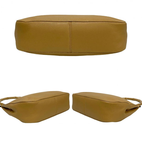 GUCCI Handbag leather beige Bamboo