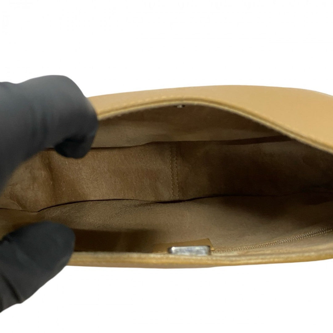GUCCI Handbag leather beige Bamboo