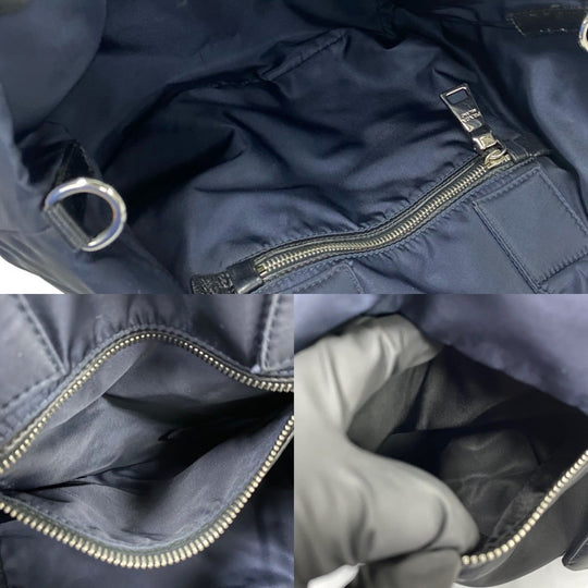 PRADA Shoulder Bag Nylon Navy
