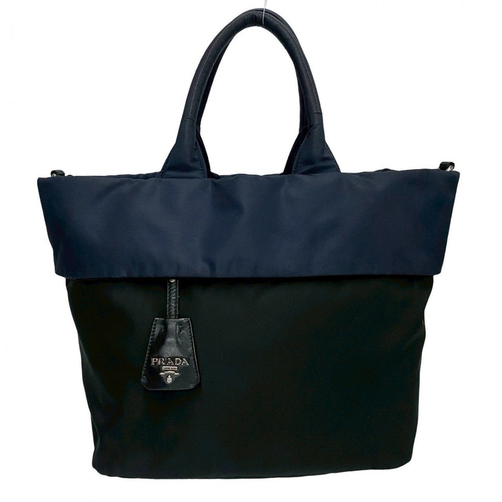 PRADA Shoulder Bag Nylon Navy
