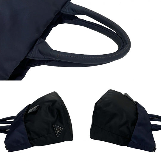 PRADA Shoulder Bag Nylon Navy