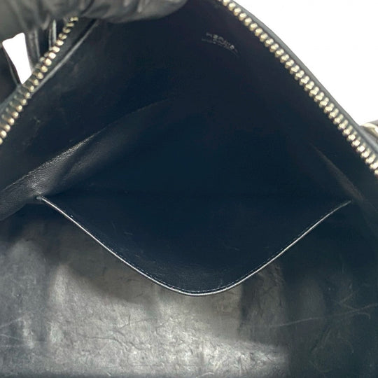 HERMES Shoulder Bag Taurillon Clemence black Bored 35