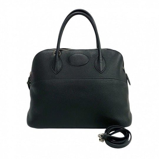 HERMES Shoulder Bag Taurillon Clemence black Bored 35