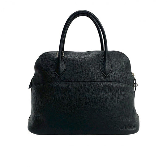 HERMES Shoulder Bag Taurillon Clemence black Bored 35
