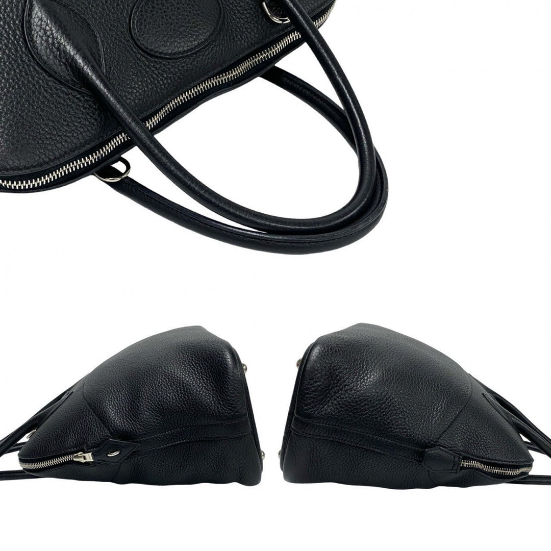 HERMES Shoulder Bag Taurillon Clemence black Bored 35