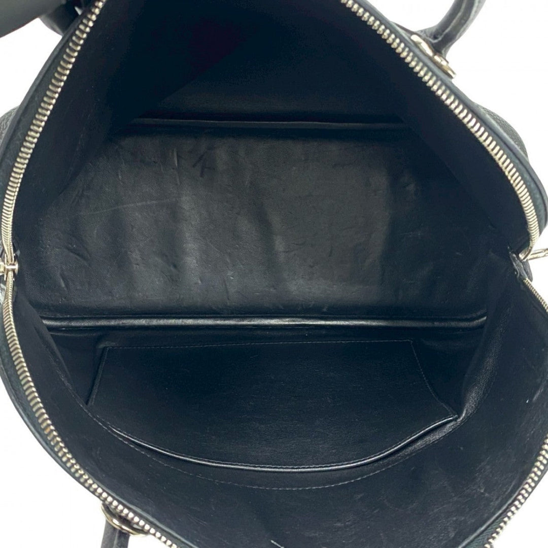 HERMES Shoulder Bag Taurillon Clemence black Bored 35