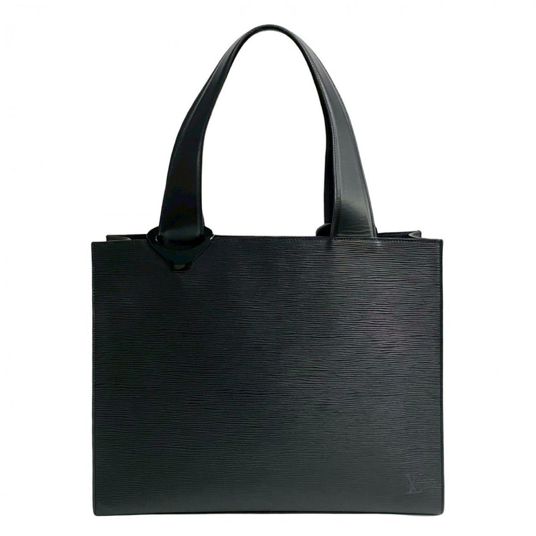 LOUIS VUITTON Tote Bag leather black Epi Gemo