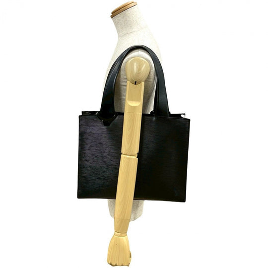 LOUIS VUITTON Tote Bag leather black Epi Gemo