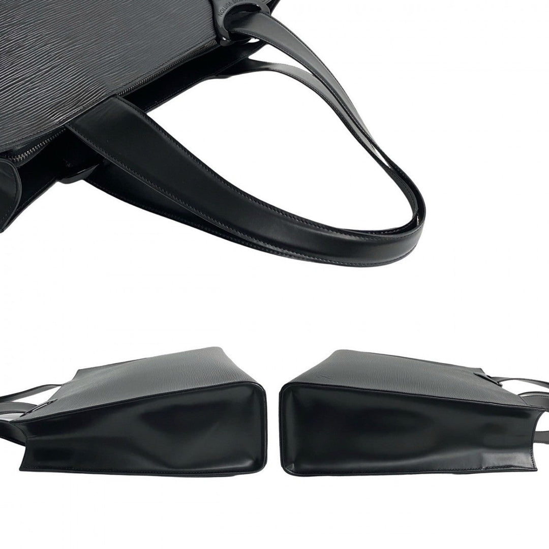 LOUIS VUITTON Tote Bag leather black Epi Gemo