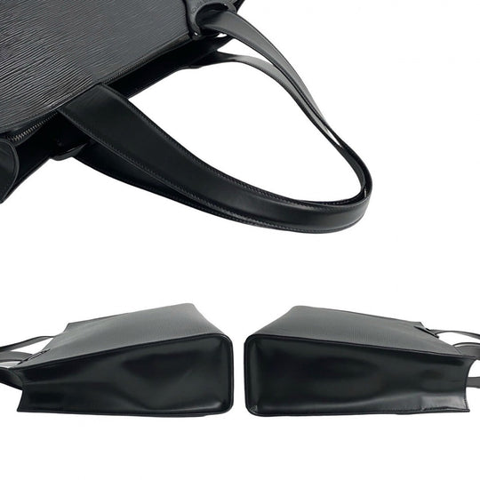 LOUIS VUITTON Tote Bag leather black Epi Gemo