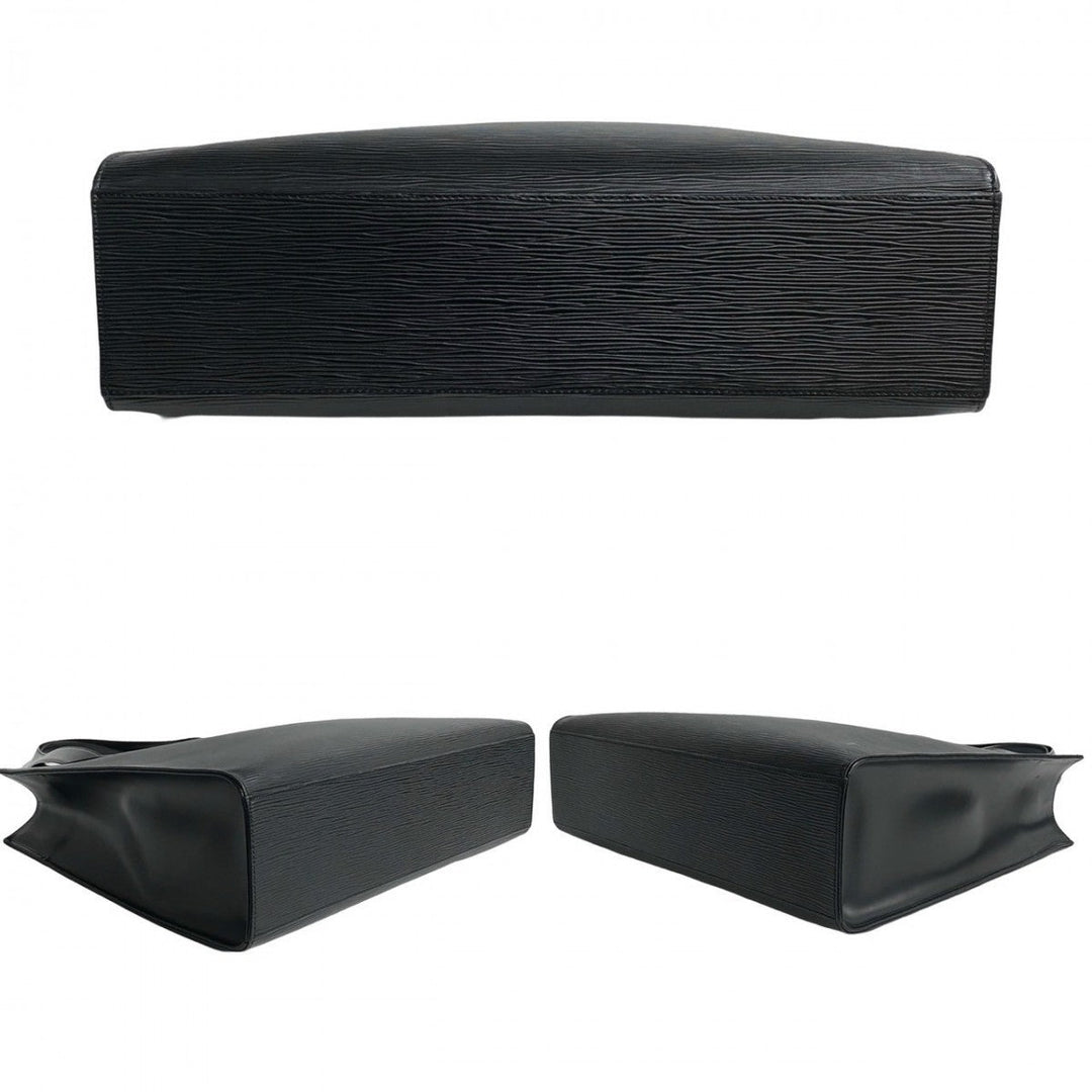 LOUIS VUITTON Tote Bag leather black Epi Gemo