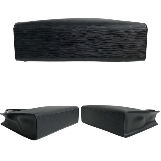 LOUIS VUITTON Tote Bag leather black Epi Gemo