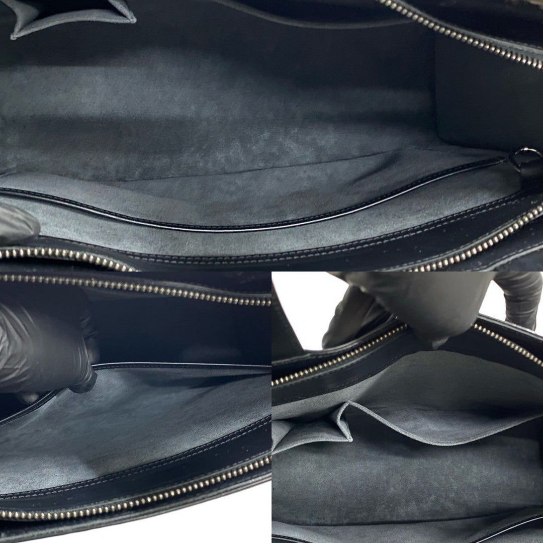 LOUIS VUITTON Tote Bag leather black Epi Gemo