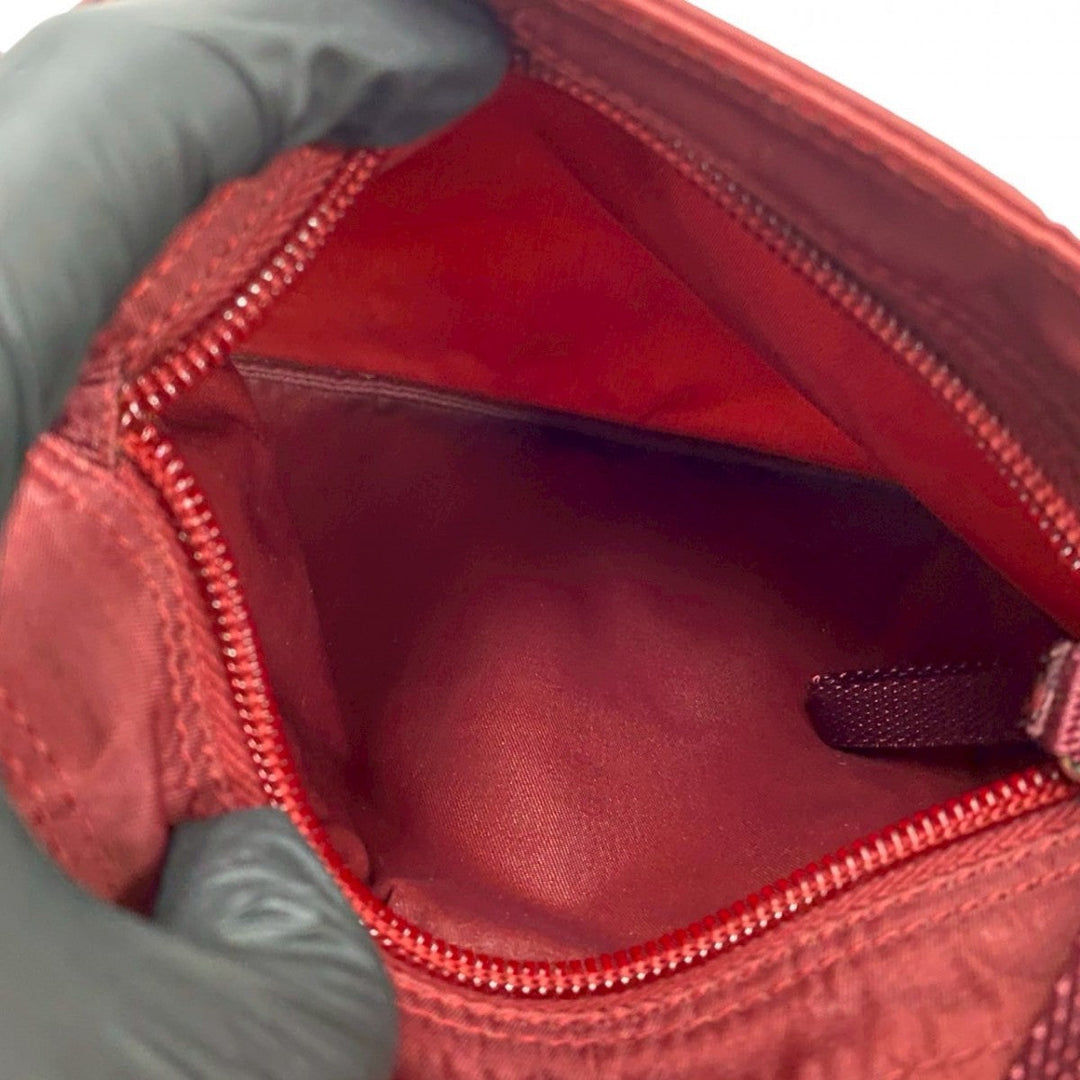PRADA Shoulder Bag Nylon wine-red