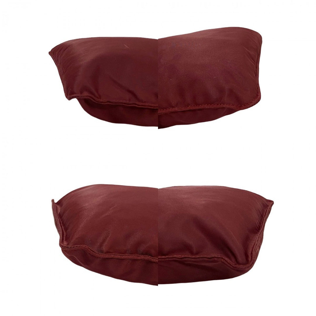 PRADA Shoulder Bag Nylon wine-red