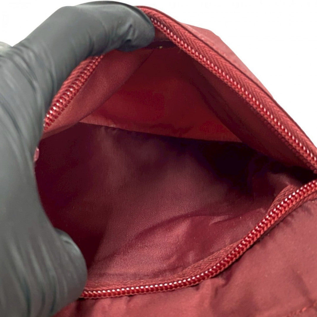 PRADA Shoulder Bag Nylon wine-red