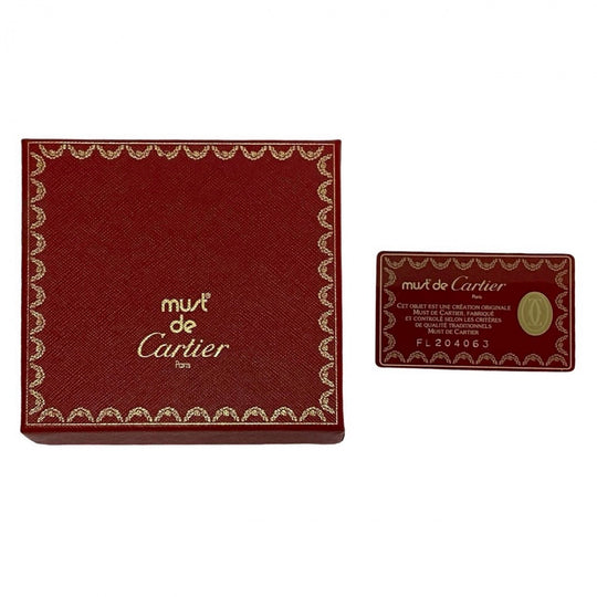CARTIER Bifold Wallet leather Navy Sapphire line