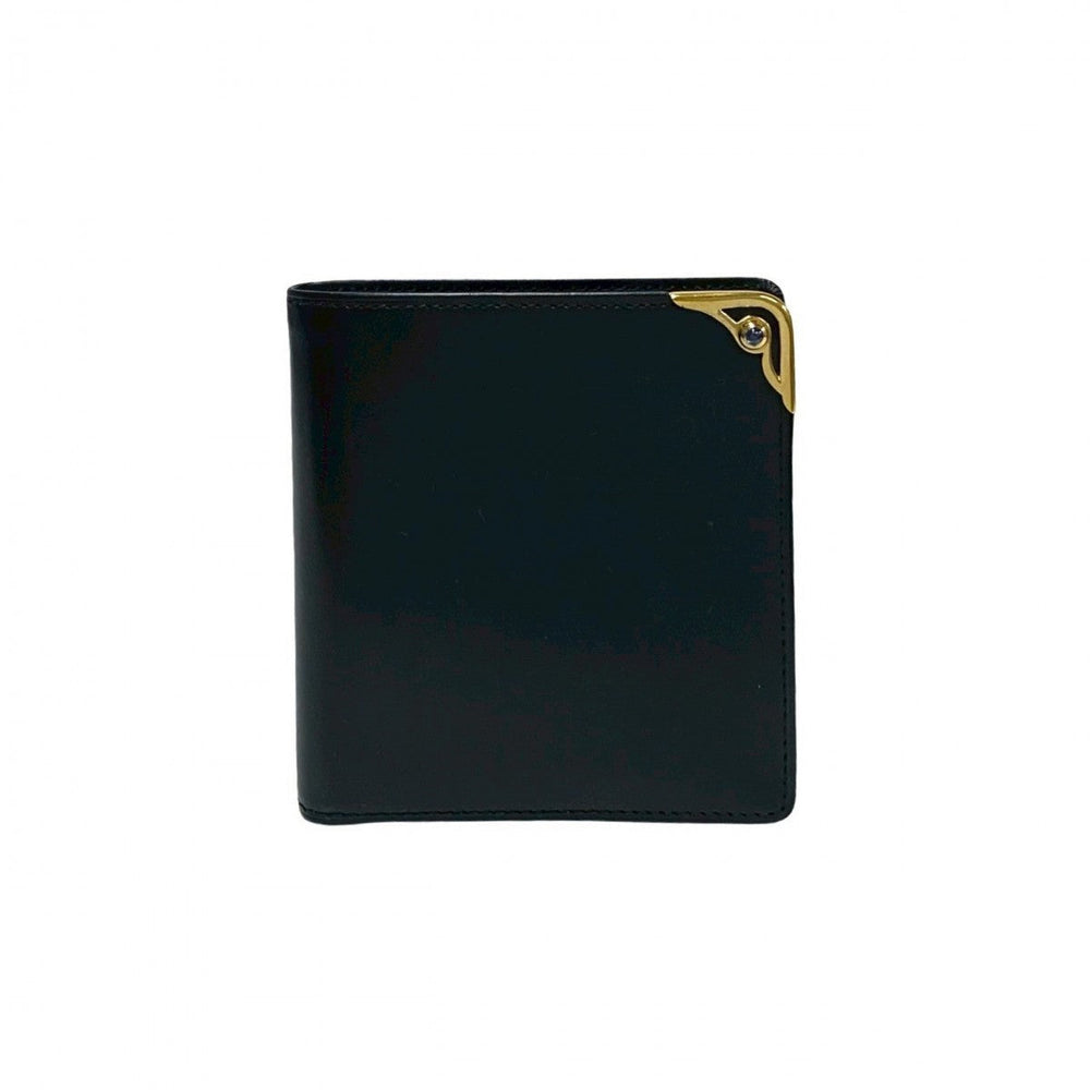 CARTIER Bifold Wallet leather Navy Sapphire line
