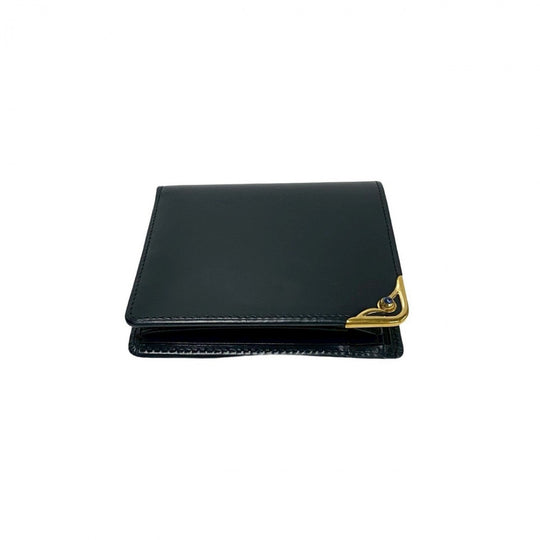 CARTIER Bifold Wallet leather Navy Sapphire line