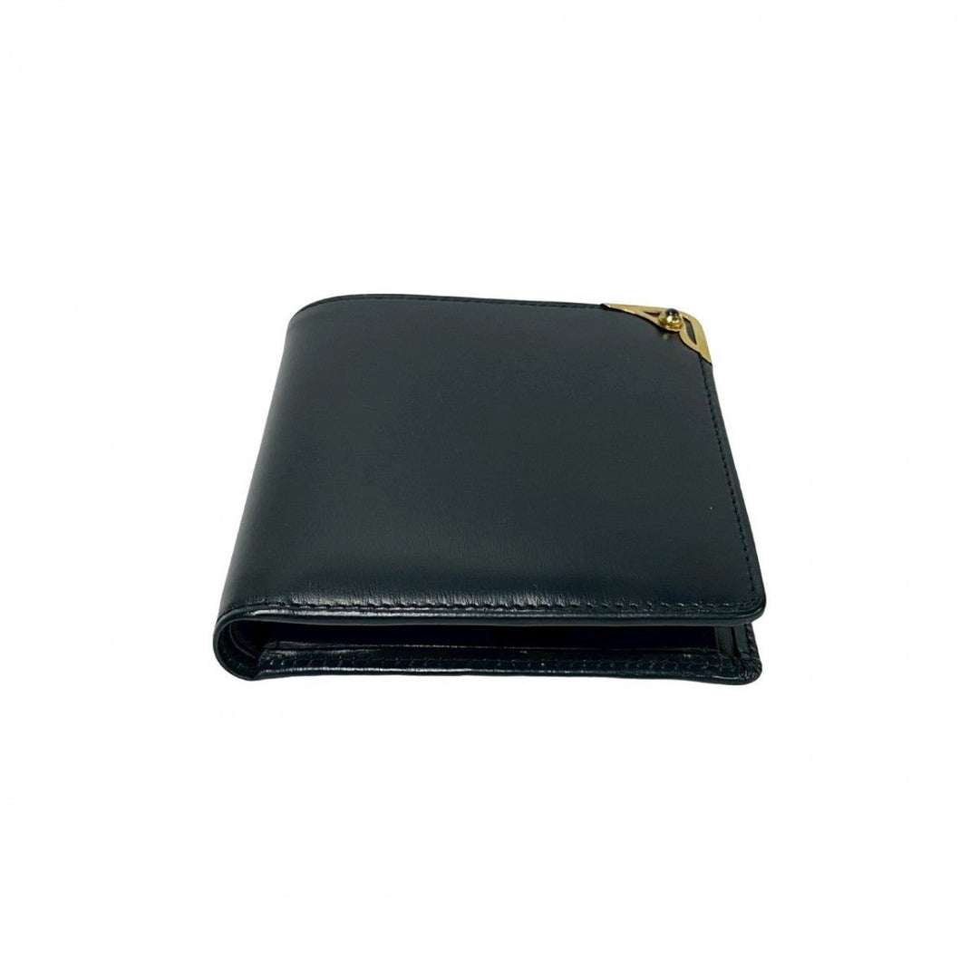 CARTIER Bifold Wallet leather Navy Sapphire line