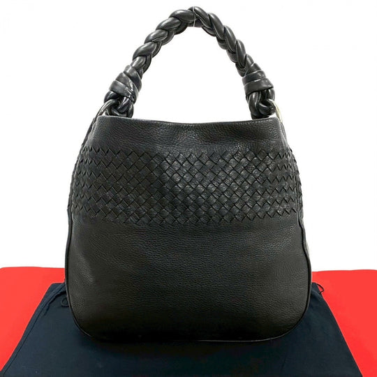 BOTTEGAVENETA Handbag leather black