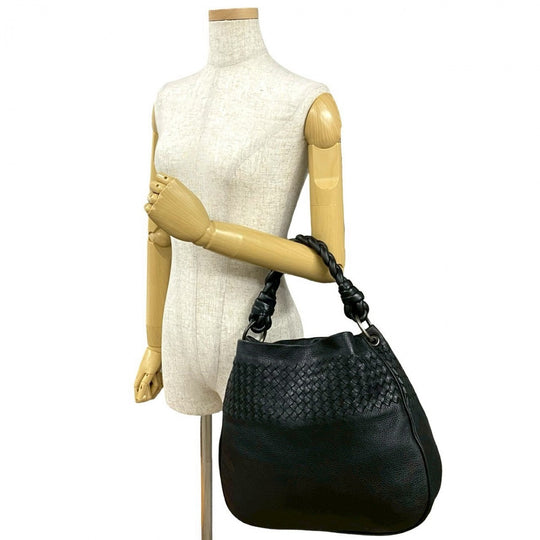 BOTTEGAVENETA Handbag leather black