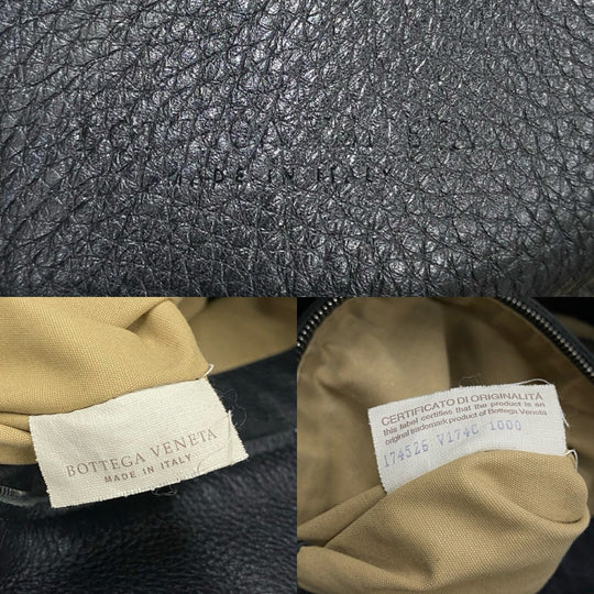 BOTTEGAVENETA Handbag leather black