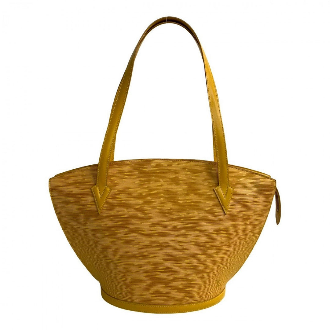 LOUIS VUITTON Shoulder Bag leather yellow Epi Saint Jacques Poignier Long