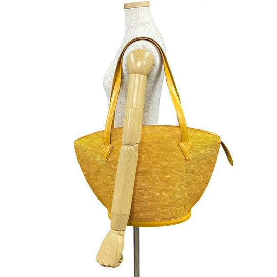 LOUIS VUITTON Shoulder Bag leather yellow Epi Saint Jacques Poignier Long