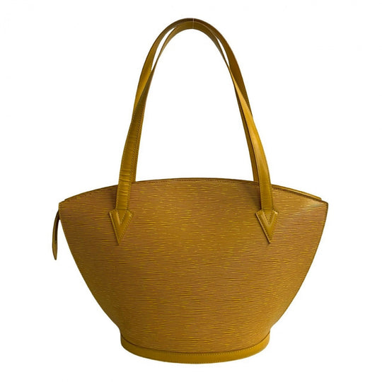LOUIS VUITTON Shoulder Bag leather yellow Epi Saint Jacques Poignier Long