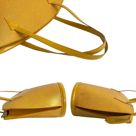 LOUIS VUITTON Shoulder Bag leather yellow Epi Saint Jacques Poignier Long
