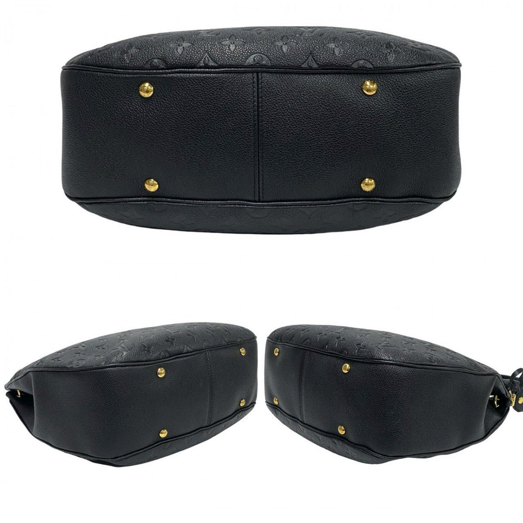 LOUIS VUITTON Shoulder Bag leather black Monogram Ann Platt Spontini