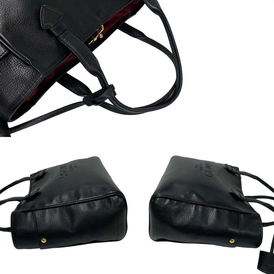 LOEWE Handbag leather black Heritage