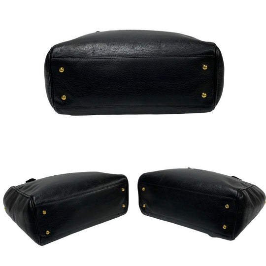 LOEWE Handbag leather black Heritage