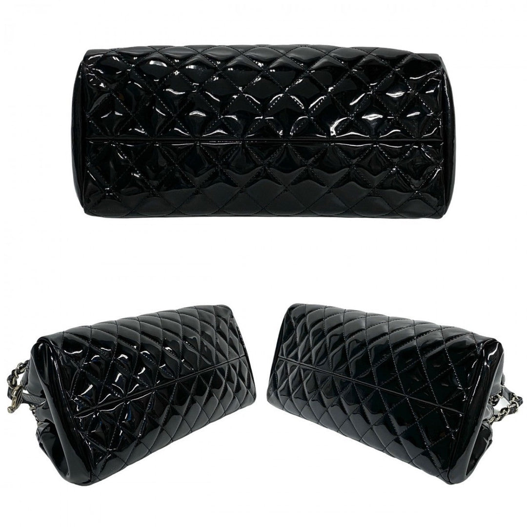 CHANEL Handbag Patent leather black Matrasse