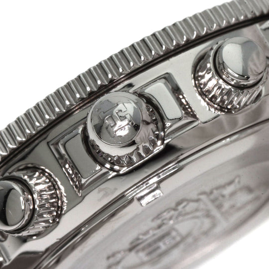 HERMES Watches Quartz CL2.310 Stainless Steel , Stainless Steel Silver Clipper Diver Chronograph black dial Women Used Authentic