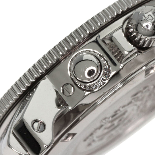 HERMES Watches Quartz CL2.310 Stainless Steel , Stainless Steel Silver Clipper Diver Chronograph black dial Women Used Authentic