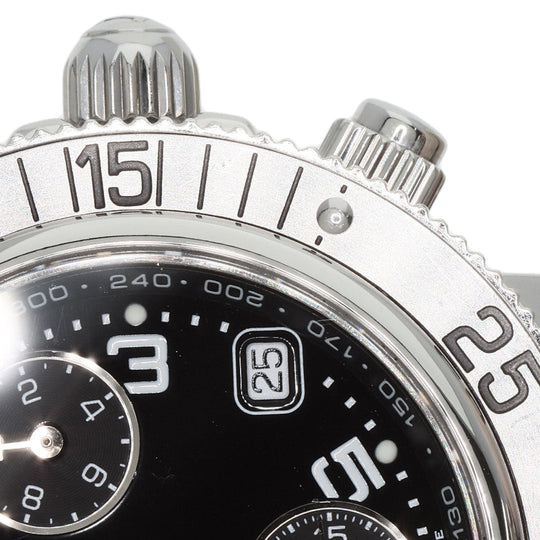 HERMES Watches Quartz CL2.310 Stainless Steel , Stainless Steel Silver Clipper Diver Chronograph black dial Women Used Authentic
