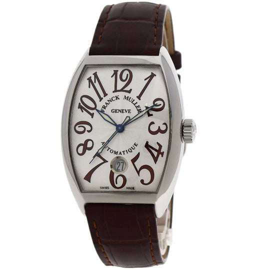 FRANCK MULLER Watches Mechanical Automatic 7851SCDT Stainless Steel, Leather Silver Tonookabex Silver dial mens Used Authentic