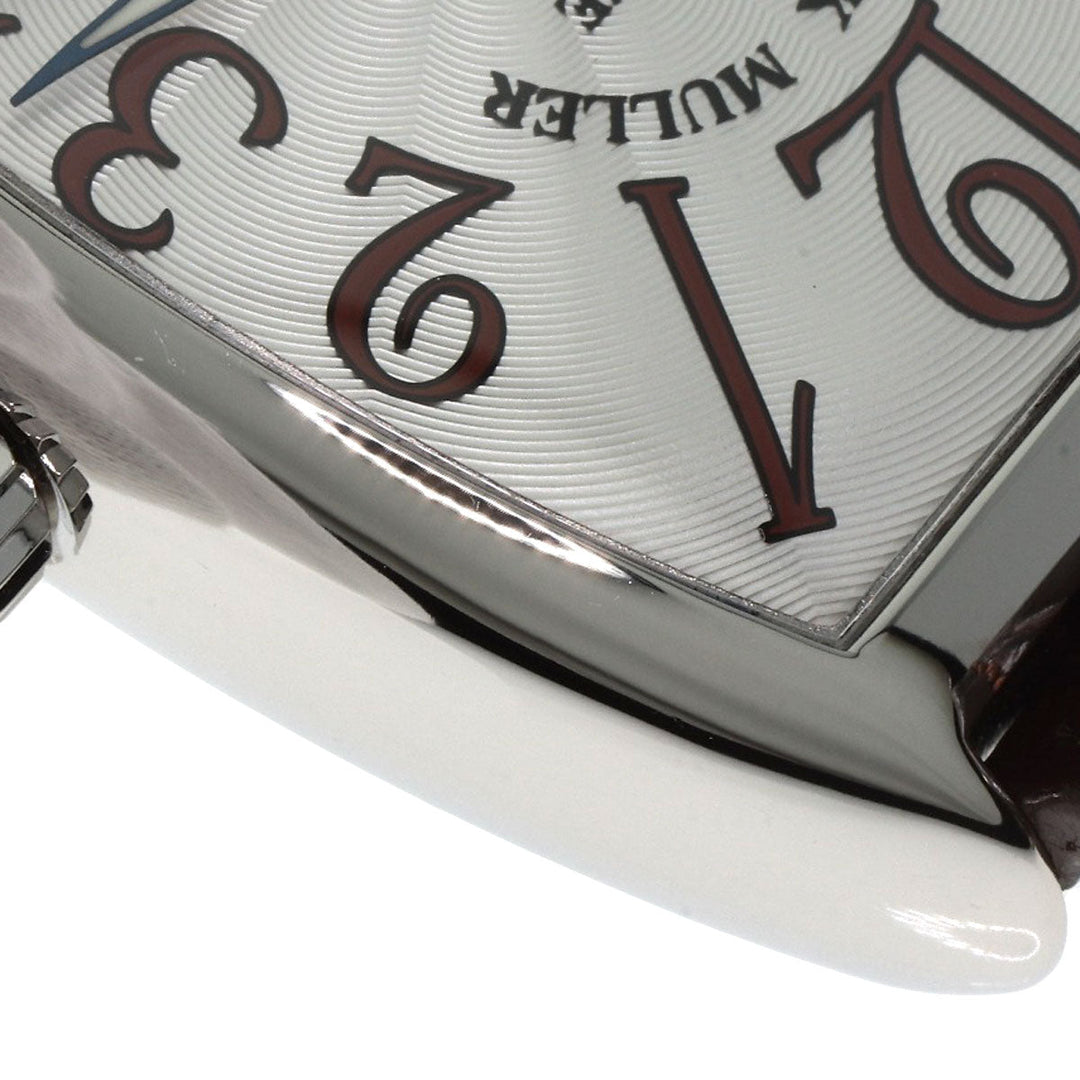 FRANCK MULLER Watches Mechanical Automatic 7851SCDT Stainless Steel, Leather Silver Tonookabex Silver dial mens Used Authentic