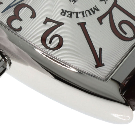 FRANCK MULLER Watches Mechanical Automatic 7851SCDT Stainless Steel, Leather Silver Tonookabex Silver dial mens Used Authentic