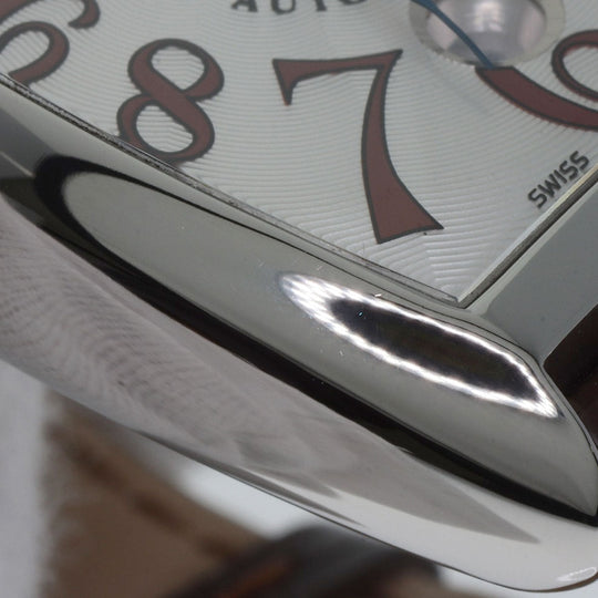 FRANCK MULLER Watches Mechanical Automatic 7851SCDT Stainless Steel, Leather Silver Tonookabex Silver dial mens Used Authentic