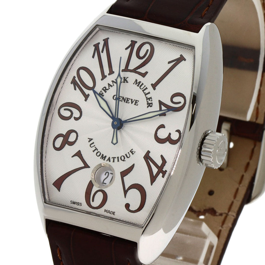FRANCK MULLER Watches Mechanical Automatic 7851SCDT Stainless Steel, Leather Silver Tonookabex Silver dial mens Used Authentic