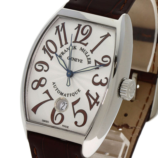 FRANCK MULLER Watches Mechanical Automatic 7851SCDT Stainless Steel, Leather Silver Tonookabex Silver dial mens Used Authentic