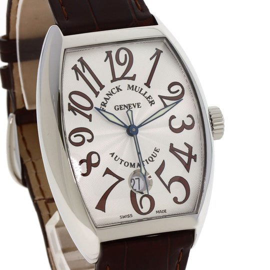 FRANCK MULLER Watches Mechanical Automatic 7851SCDT Stainless Steel, Leather Silver Tonookabex Silver dial mens Used Authentic