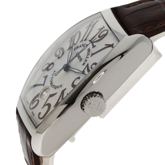 FRANCK MULLER Watches Mechanical Automatic 7851SCDT Stainless Steel, Leather Silver Tonookabex Silver dial mens Used Authentic