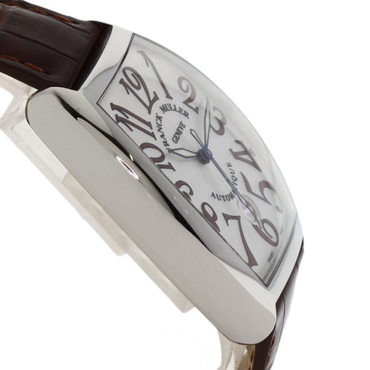 FRANCK MULLER Watches Mechanical Automatic 7851SCDT Stainless Steel, Leather Silver Tonookabex Silver dial mens Used Authentic