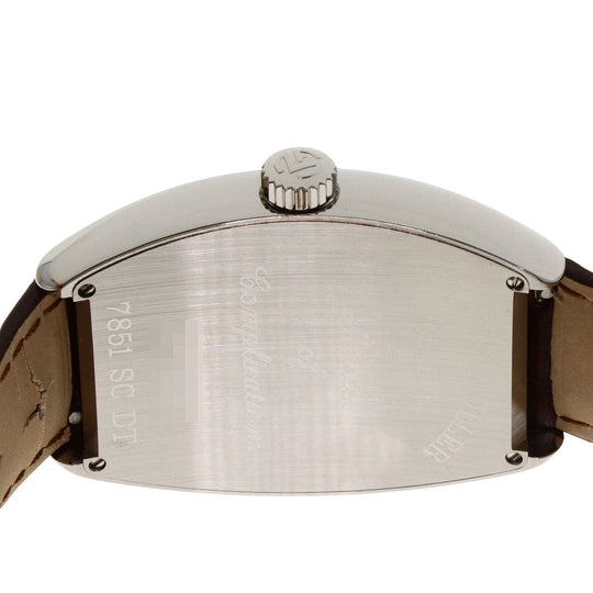 FRANCK MULLER Watches Mechanical Automatic 7851SCDT Stainless Steel, Leather Silver Tonookabex Silver dial mens Used Authentic