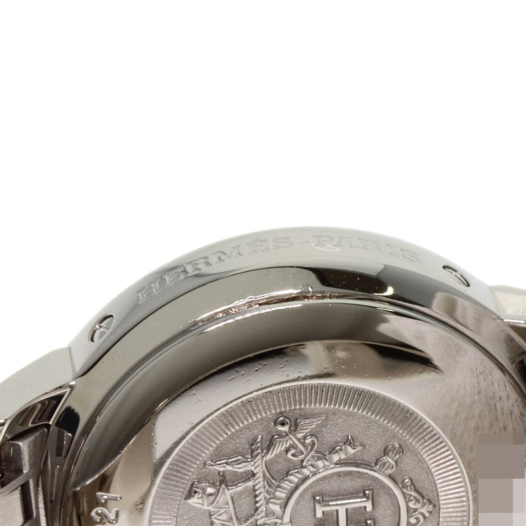 HERMES Watches Quartz CP1.221 Stainless Steel , SSxPGP gold Clipper Classic White shell dial Women Used Authentic