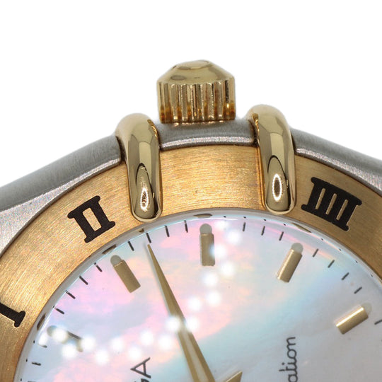 OMEGA Watches Quartz 1262.70 Stainless Steel , SSxK18YG gold Constellation Mini White shell dial Women Used Authentic